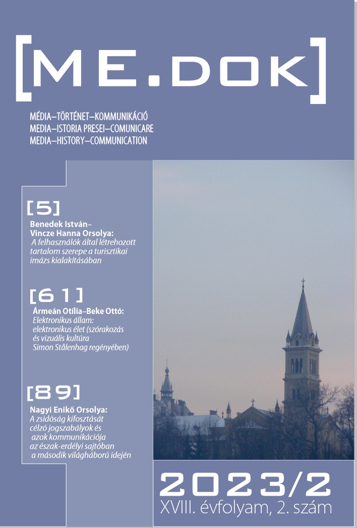 (“»Just« an advertising paper?” Könyvesház, Könyvjelző. The source value of post-socialist era library and book publishing journals in the research of Hungarian book publishing in Romania Cover Image