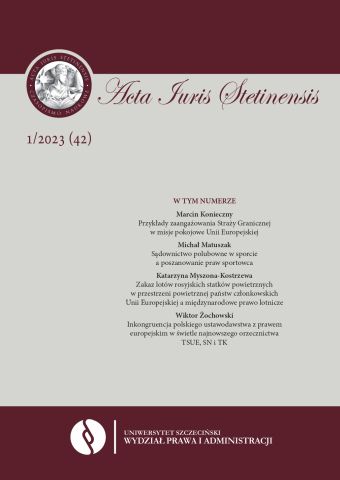 National Scientific Conference “Transmission serviceability. Evolution of a legal institution and current normative status”, Szczecin, March 31, 2022 Cover Image
