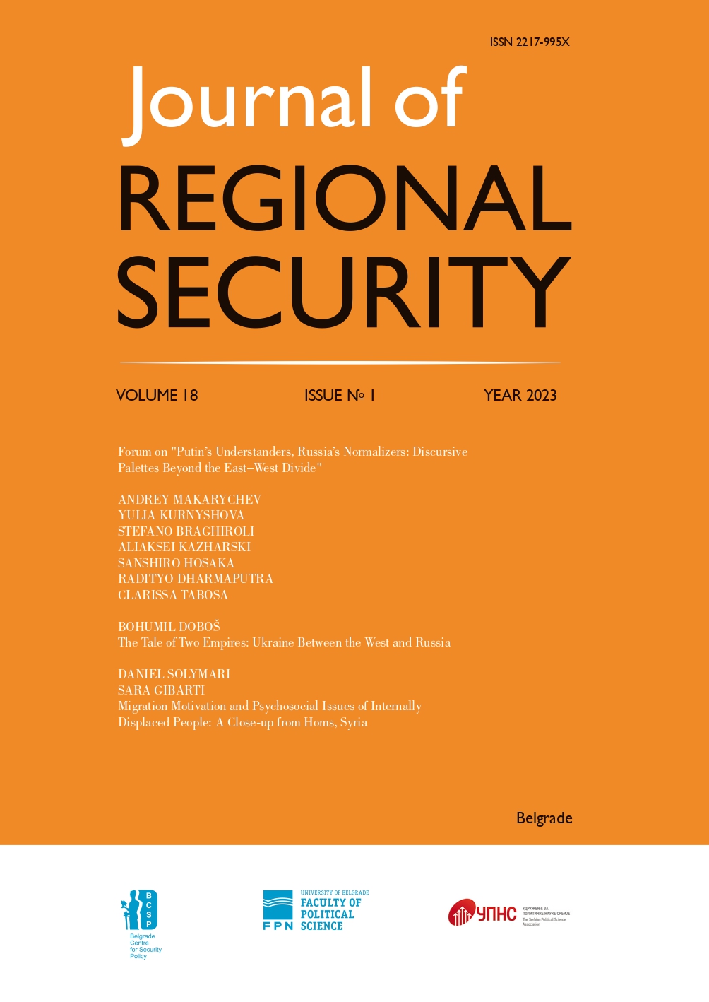 Migration Motivation and Psychosocial Issues of Internally Displaced People: A Close-up from Homs, Syria