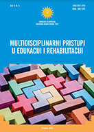 ANALYSIS OF THE KNOWLEDGE AND SKILLS OF MAINSTREAM TEACHERS IN NORTH MACEDONIA, SERBIA, AND BOSNIA AND HERZEGOVINA FOR WORKING WITH VISUALLY IMPAIRED STUDENTS Cover Image