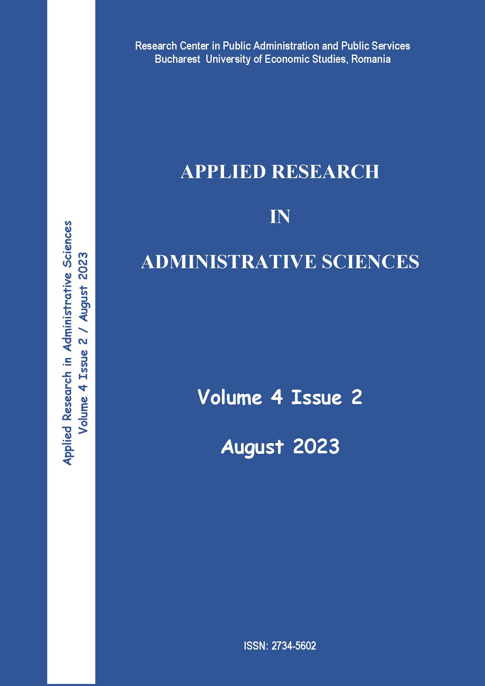 THE SOCIAL RESPONSIBILITY OF THE ORGANISATIONS TOWARDS EMPLOYEES: A PILOT STUDY WITHIN ATYPICAL NGOS IN ROMANIA Cover Image