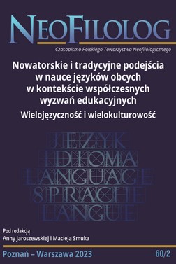 The role of informal language learning in the consciousness of students of French philology Cover Image