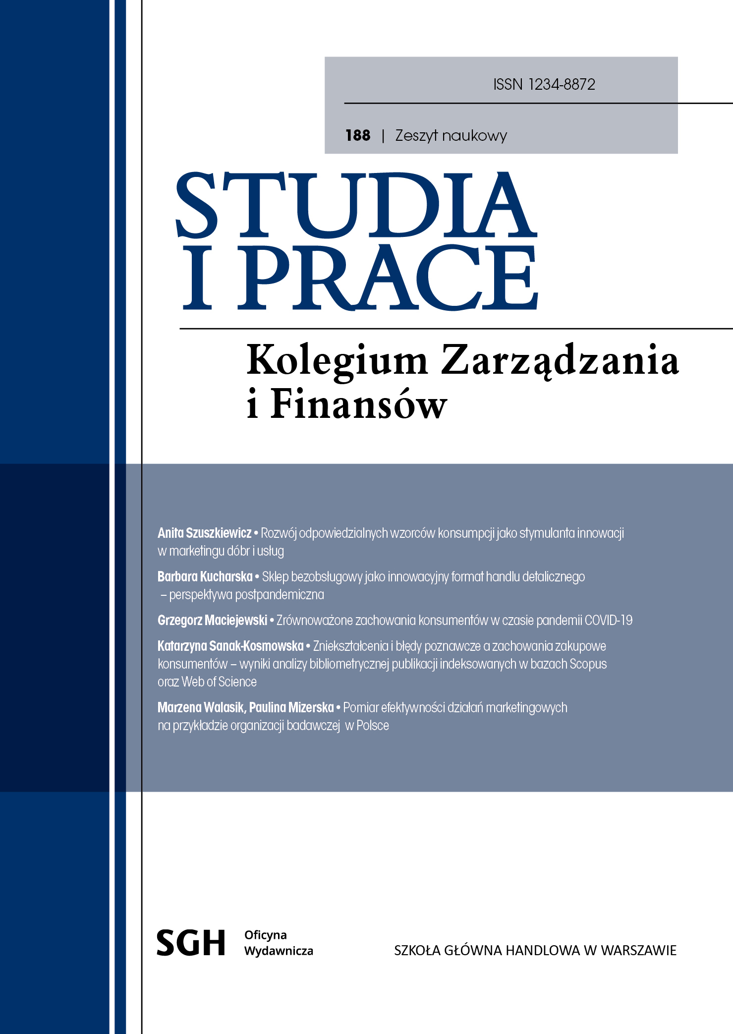 Marketing activities effectiveness measurement: The case of a research organisation in Poland Cover Image