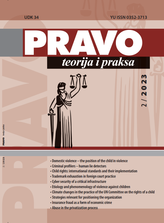 CRIMINAL ANALYSIS OF THE OFFENSE – ABUSE IN THE PRIVATIZATION PROCESS Cover Image