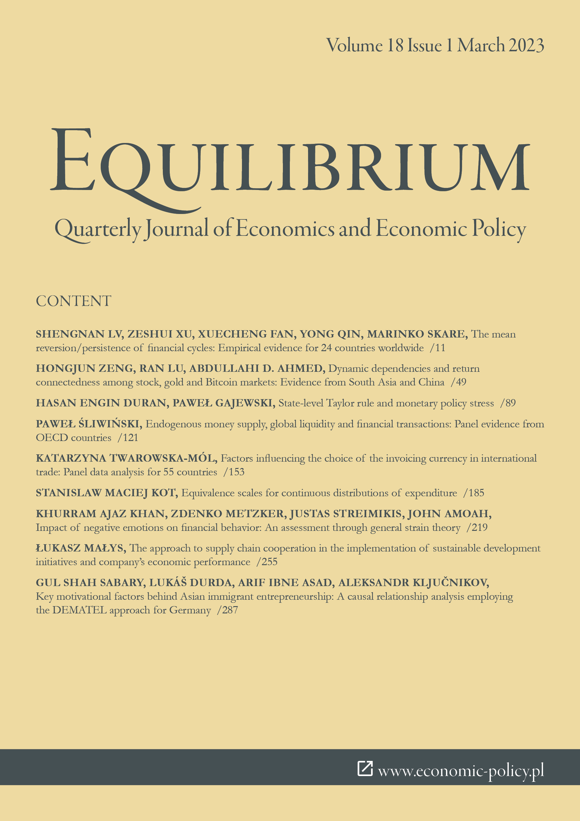 Dynamic dependencies and return connectedness among stock, gold and Bitcoin markets: Evidence from South Asia and China Cover Image