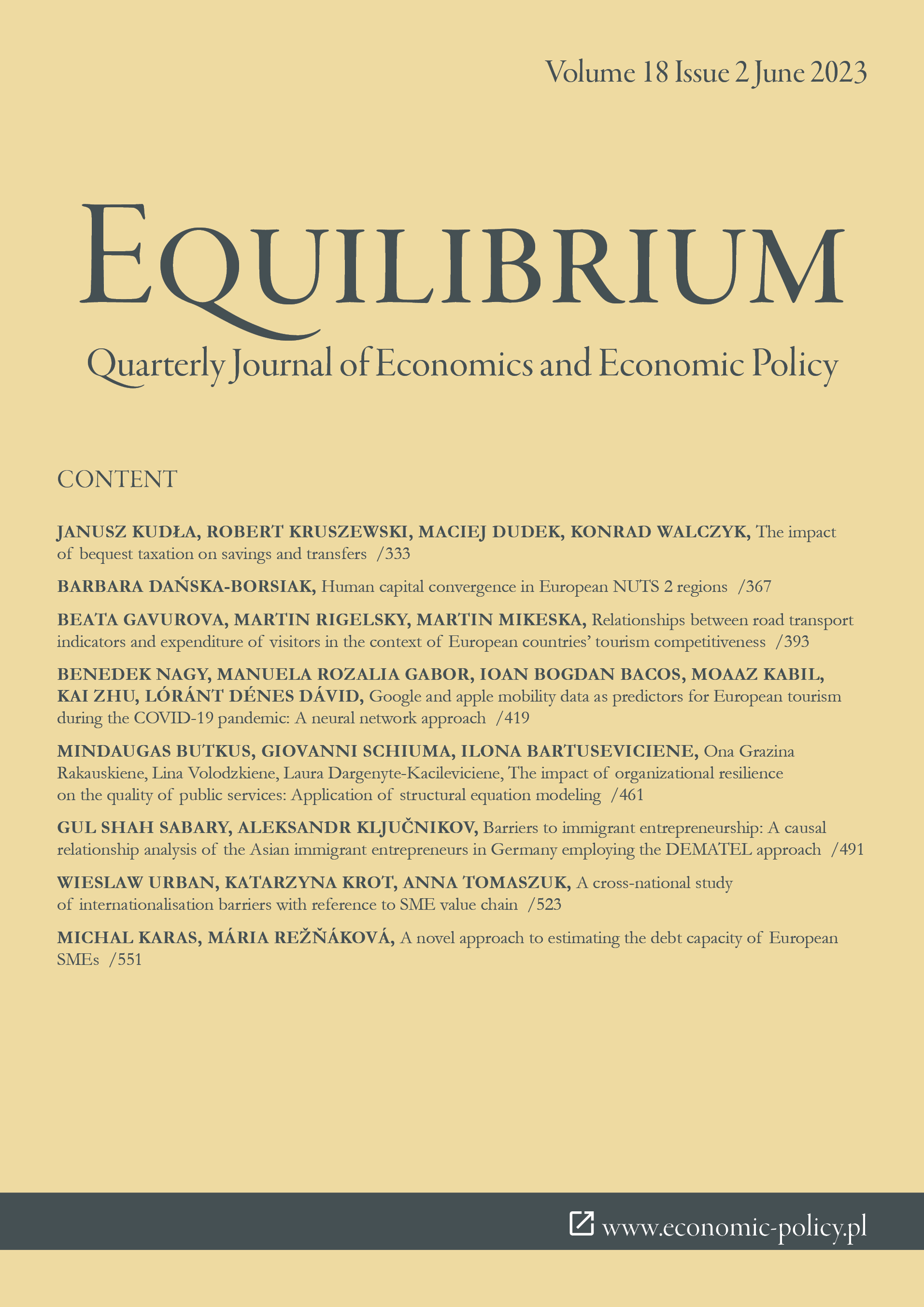 The impact of organizational resilience on the quality of public services: Application of structural equation modeling