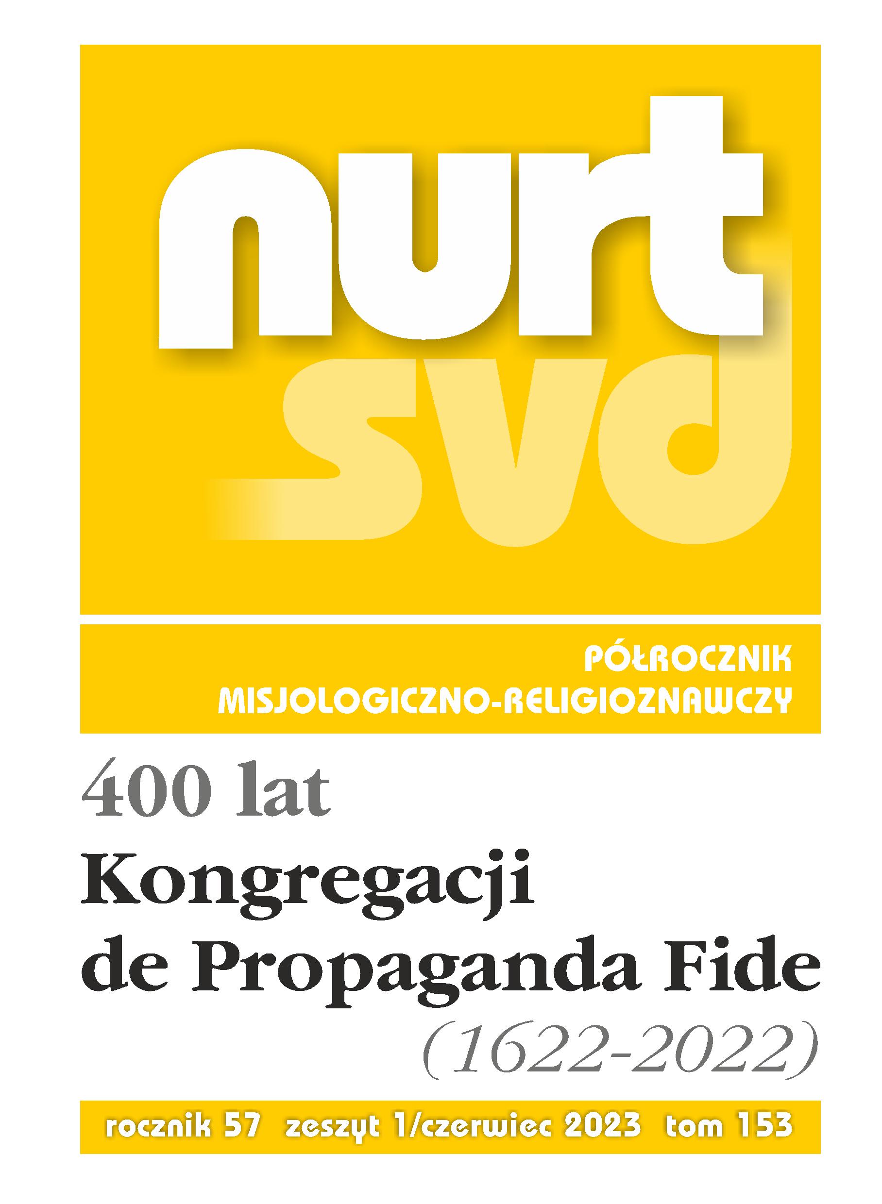 Preparation and Formation of Missionaries by the Congregation de Propaganda Fide – an Outline of History Cover Image