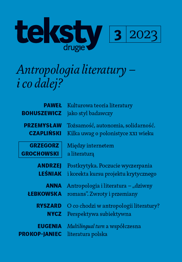 Anthropology of Literature? Cover Image