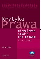 Discrete Critique of Fausticism – Notes Accompanying the Review of the Monograph: J. Jabłońska-Bonca, O szkolnictwie wyższym i kształceniu prawników, Warszawa 2020 Cover Image