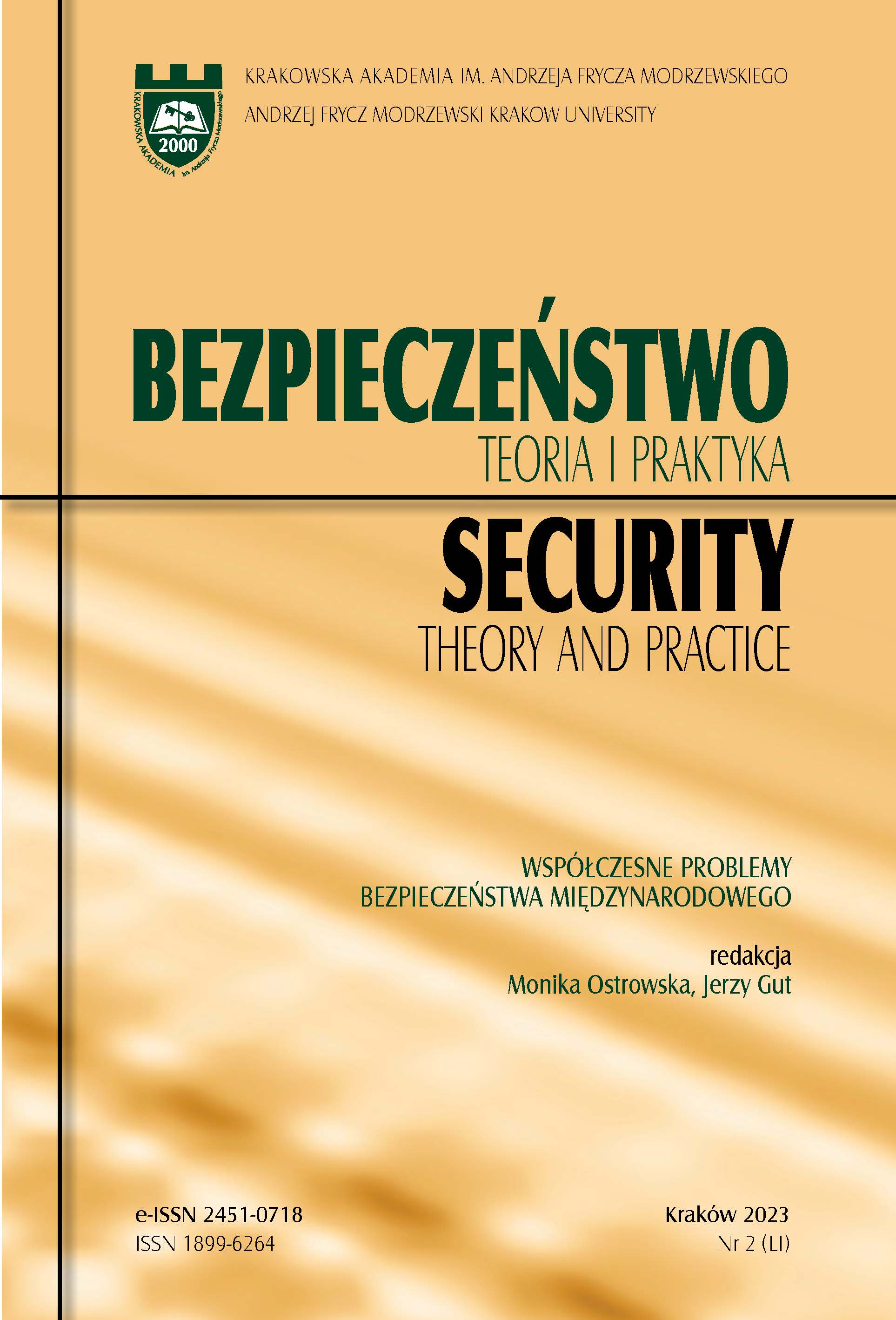 Tracing back the roots of security studies: the education of civil defence course teachers at the National Higher Teacher Training College (Pedagogical University) of Krakow in the years 1973–2007 Cover Image