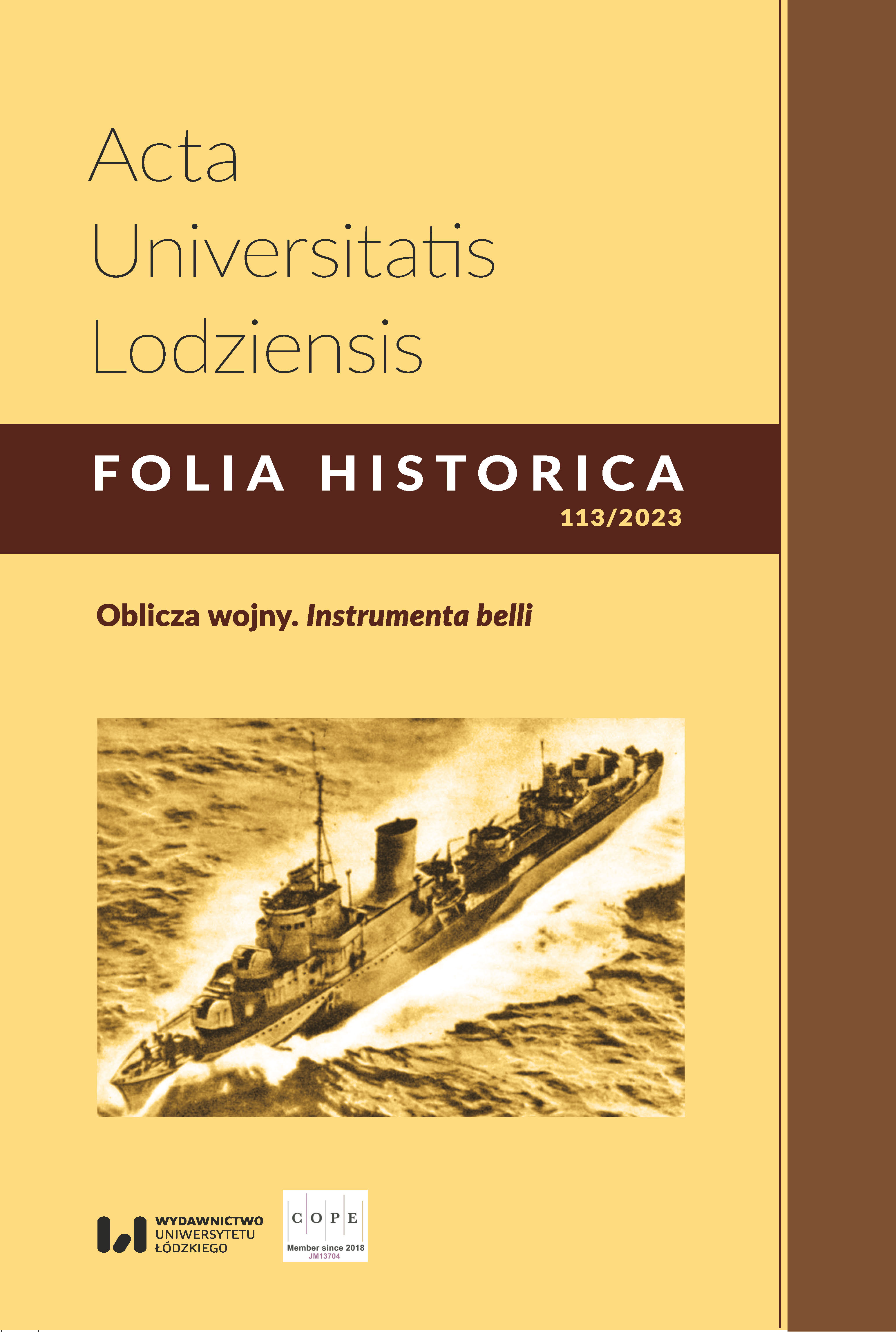 The Navy as an Instrument of War in the Socio-economic and Military Environment of Poland in the Interwar Period Cover Image
