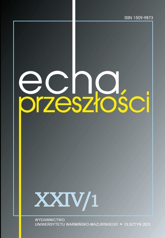 The influence of the decisions of the Synod of Zamość on the formation of the European mentality among Ukrainians and Byelorussians in the Polish-Lithuanian Commonwealth – historiography of the problem Cover Image