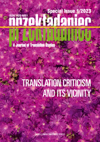 Translation Criticism as a Dialogue. A Hermeneutic Model Cover Image