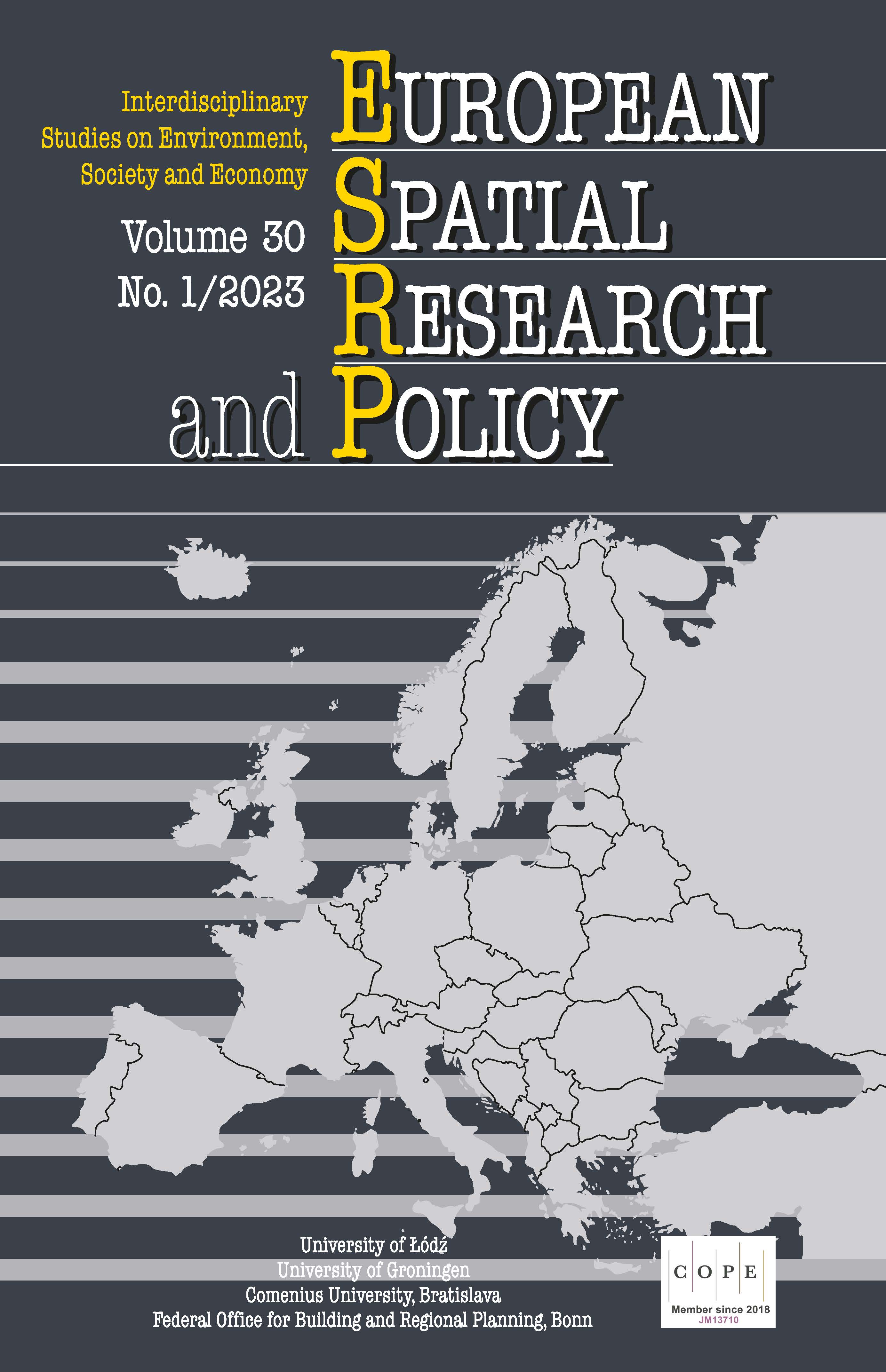 The mapping of forms of spatial planning: An instrument-oriented tool for the international comparison of spatial planning activities Cover Image