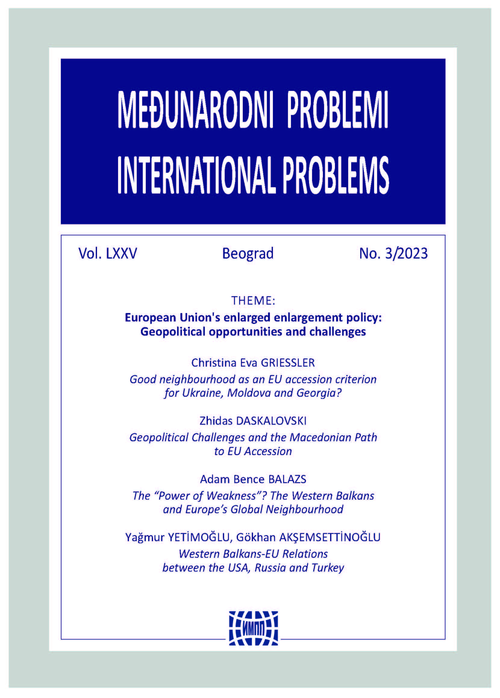 Geopolitical Challenges and the Macedonian Path to EU Accession Cover Image