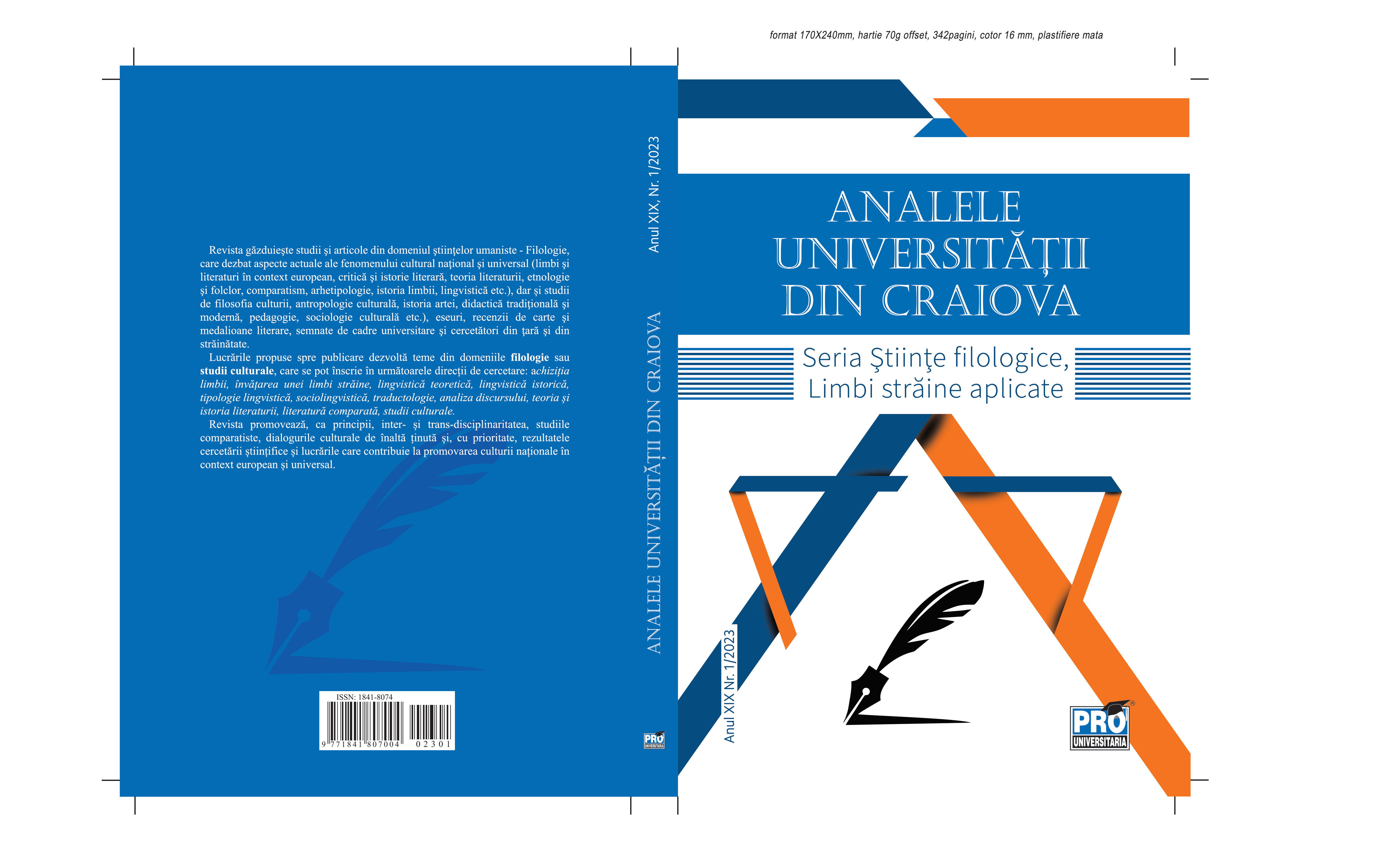 The threshold in learning the Romanian language
expressions of thanks and apologies Cover Image