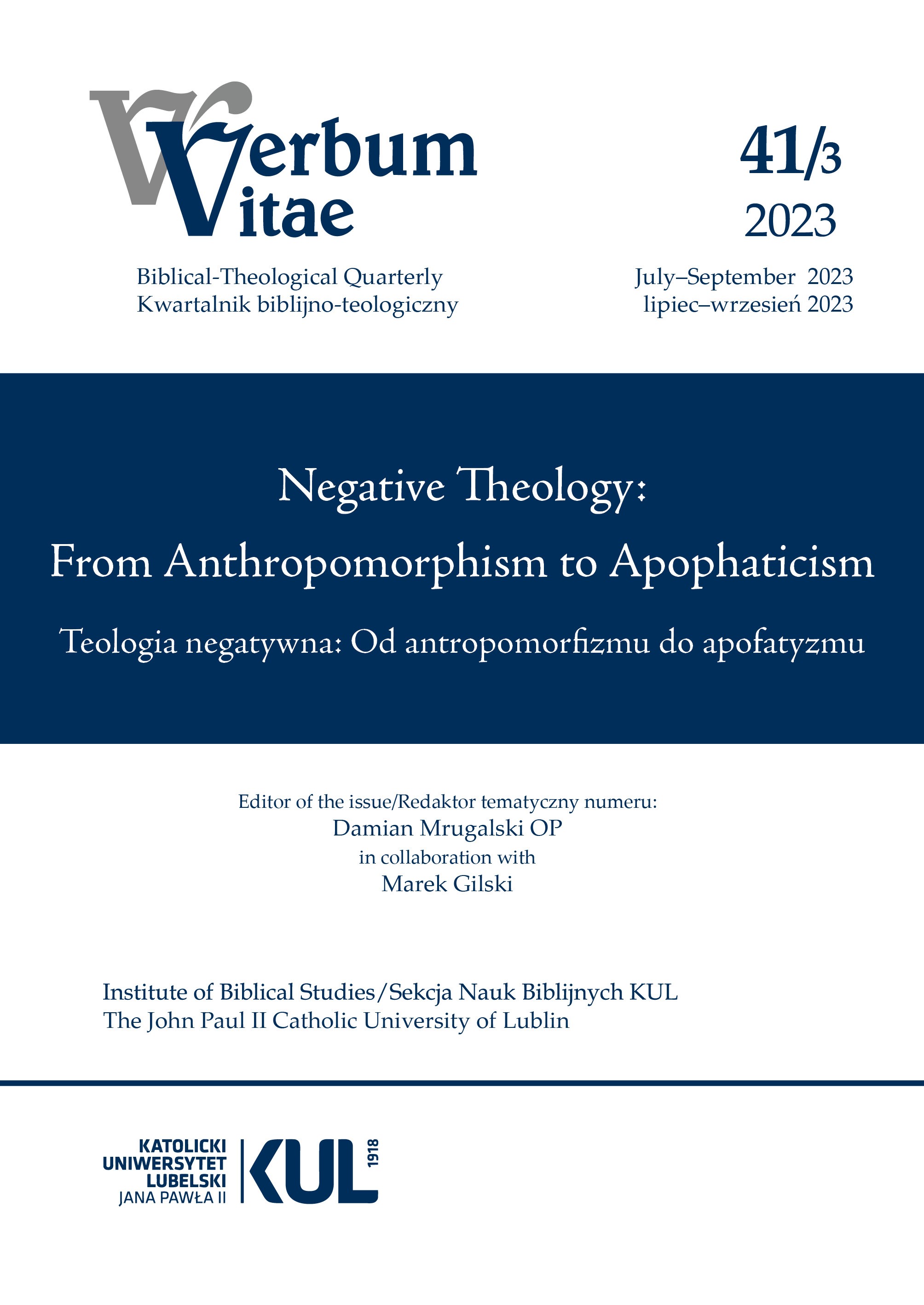 Negative Theology as an Expression of God’s Freedom in the Torah of the Book of Deuteronomy and Wisdom Literature of the Hebrew Bible Cover Image