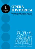 Saští zpravodajové a diplomaté ve vzbouřené Praze v zimě 1618/1619