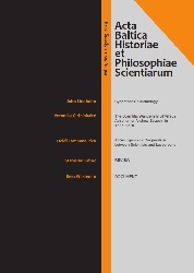 Rein Vihalemm: ‘The Cognitive Move from Being (Immediate Phaenomena) to Essence in the History of the Study of Chemical Affinity’ Cover Image