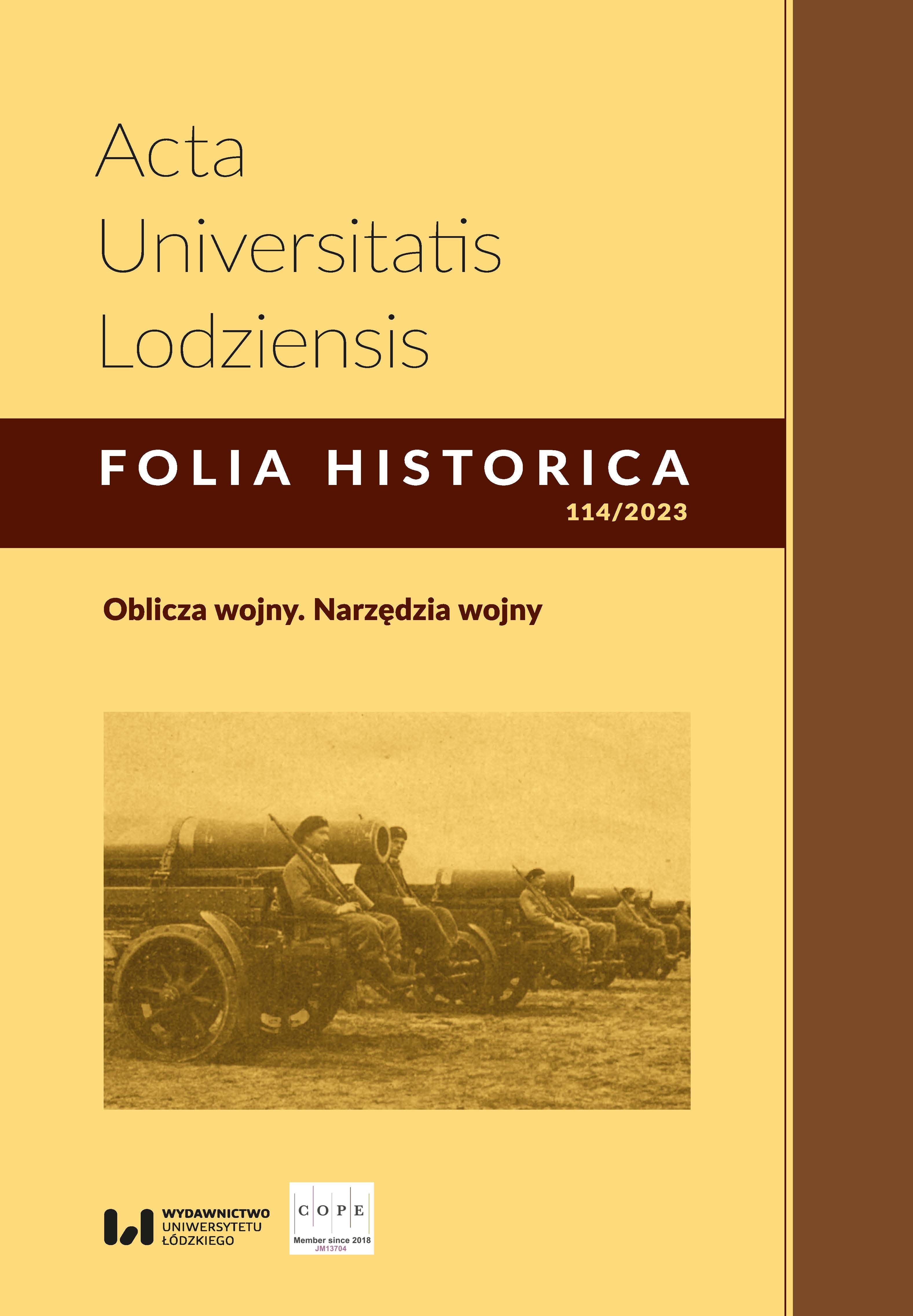 Heavy Artillery Battalions as an Element of Strengthening the Firepower of the Polish Infantry Division at the End of the 1930s Cover Image