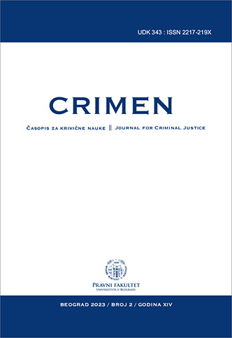 Ivana Miljuš, The principle of equality of "weapons" in criminal law procedure, University of Belgrade - Faculty of Law, Belgrade, 2022, p. 663 Cover Image