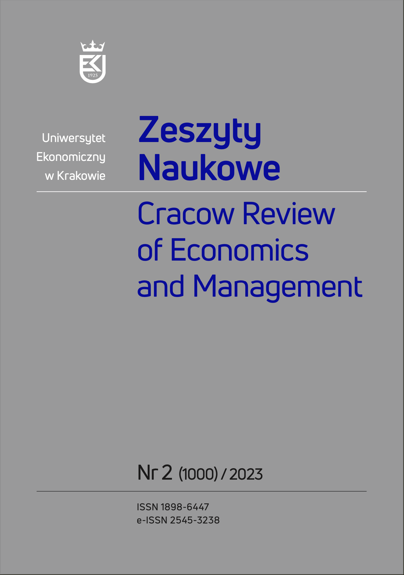 The Timeliness of Publication of Periodic Reports
in the Time of the COVID-19 Pandemic on the Example of Companies Listed on the Warsaw Stock Exchange Cover Image