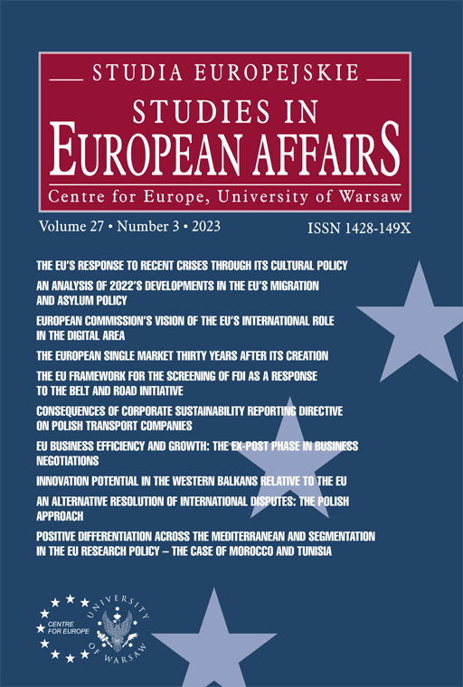 Morocco and Tunisia on the Shores
of Mare Nostrum: Positive Differentiation Across the Mediterranean and Segmentation in the European Union Research Policy