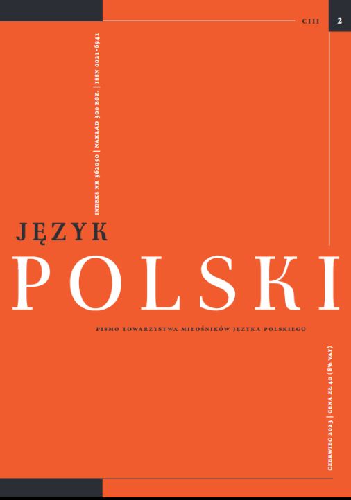 The “unruly” accusative of masculine singular nouns: on its factors and the expansion of this phenomenon in contemporary Polish Cover Image