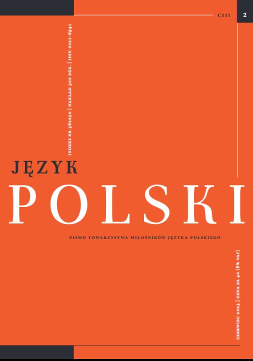 Etymology, phonetics and semantics of the Polish word ciżma Cover Image