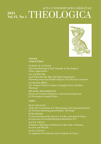 Revival of Ancient Questions: Current Developments in Theological Animal Ethics Cover Image