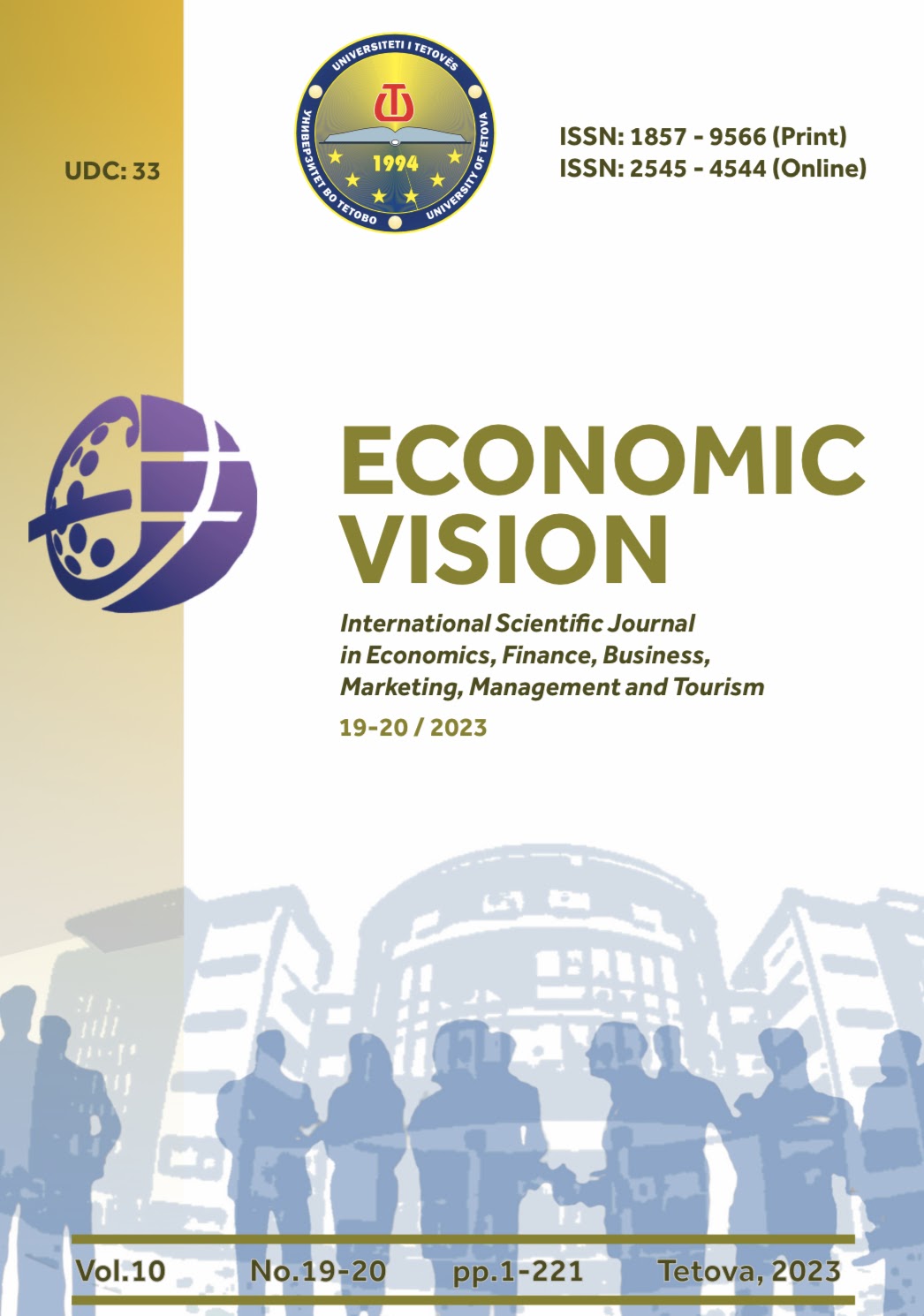 CAUSE-EFFECT RELATIONSHIP BETWEEN INFLATION AND THE FINANCIAL SECTOR IN THE REPUBLIC OF NORTH MACEDONIA Cover Image