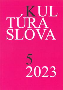 On the Potential Variation of the Forms of the Numerals Dvojstý (Codified), Dvestý (Uncodified) Cover Image