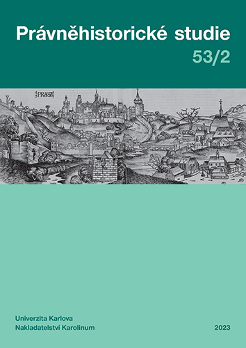 Release Proceeding: the Zbiroh Manor Farm Estate in the Years 1670–1690 Cover Image