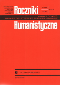 Animalistic Discourse in the Polish Synchronic Linguistic Cover Image