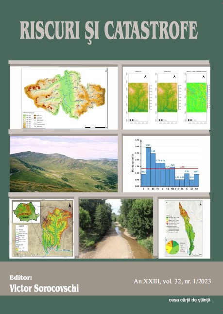 The role of the relief in the process of water drainage of the rivers in the Căliman Mountains.