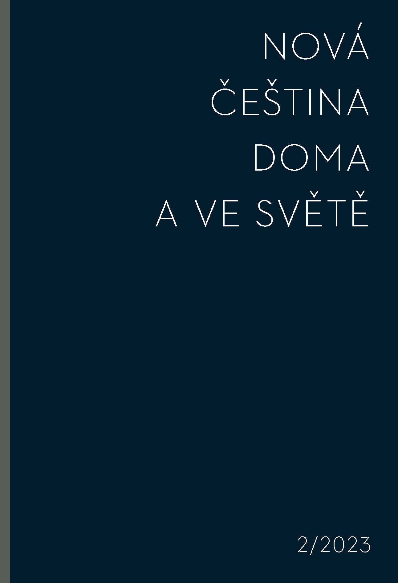 Milan Hrdlička (2023): Chapters from didactic grammar
(with regard to Czech as a foreign language) Cover Image