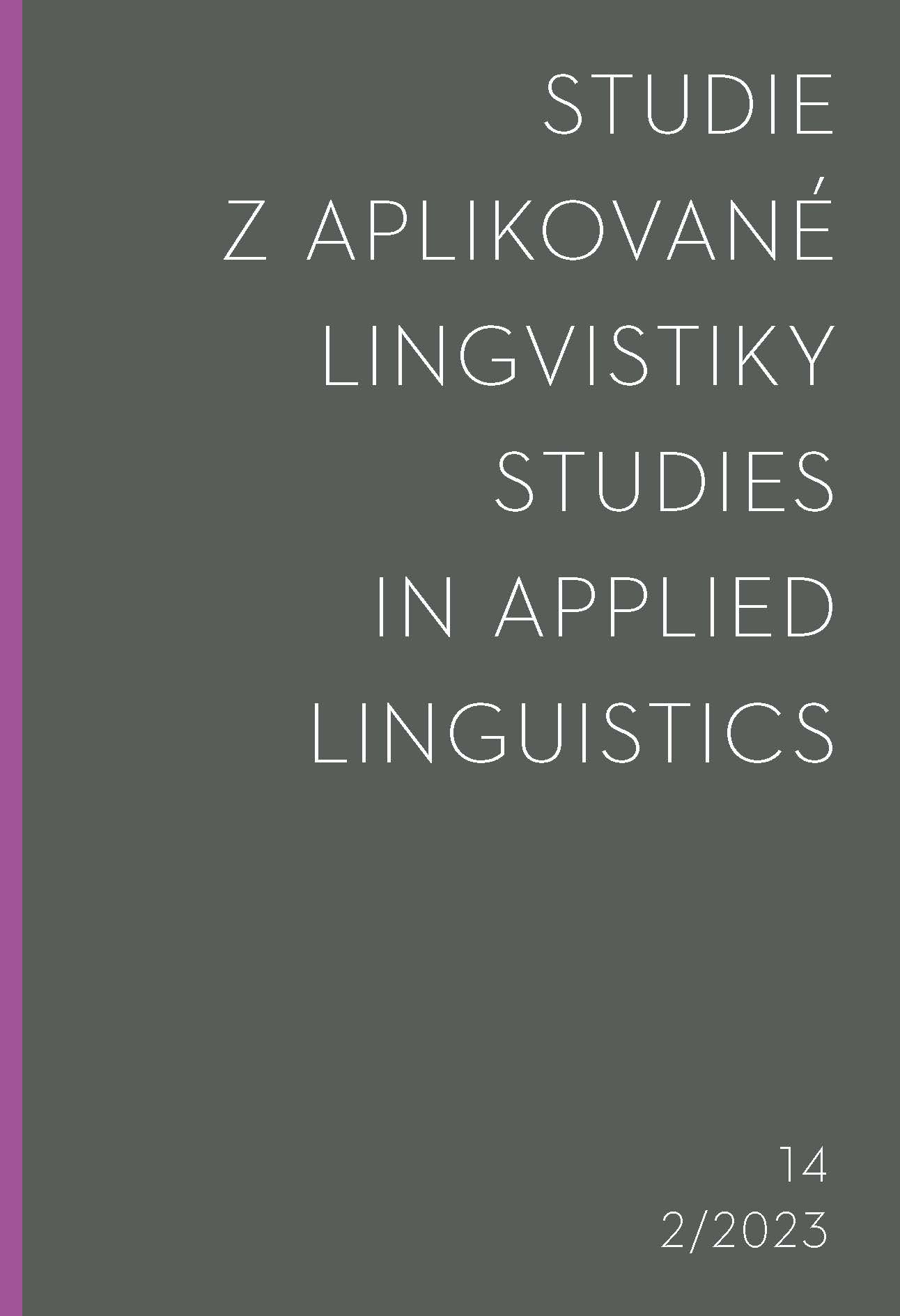 Didactic intersections between Czech as a first and second language in the context of a Czech as a second language textbook Great! We are learning Czech Cover Image