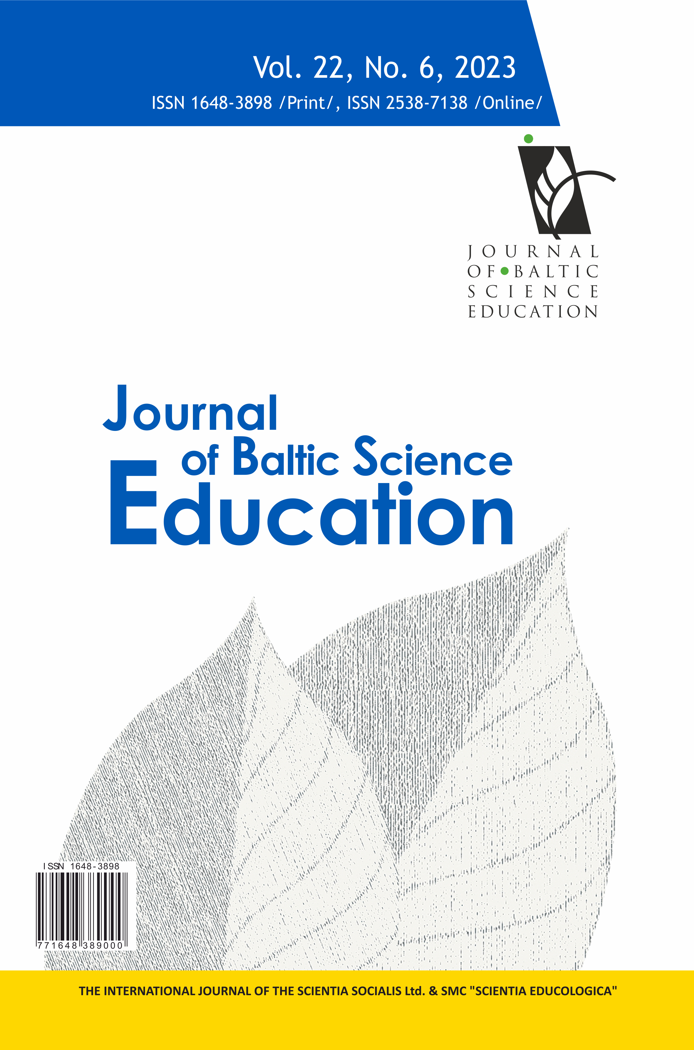 THE CONTEXT CONDITIONS STUDENTS´ REPRESENTATIONS OF THE HUMAN NUTRITION MODEL Cover Image