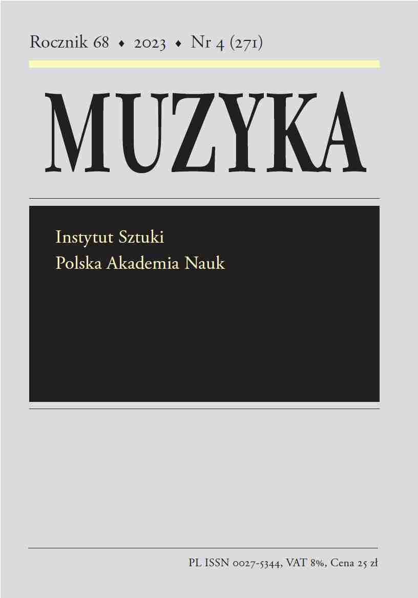 The Bohemian ‘carmina clericorum’ in Polish Sources: The Case of ‘O Maria, mater Christi’ / ‘O Maryja, matko Boża’ Cover Image