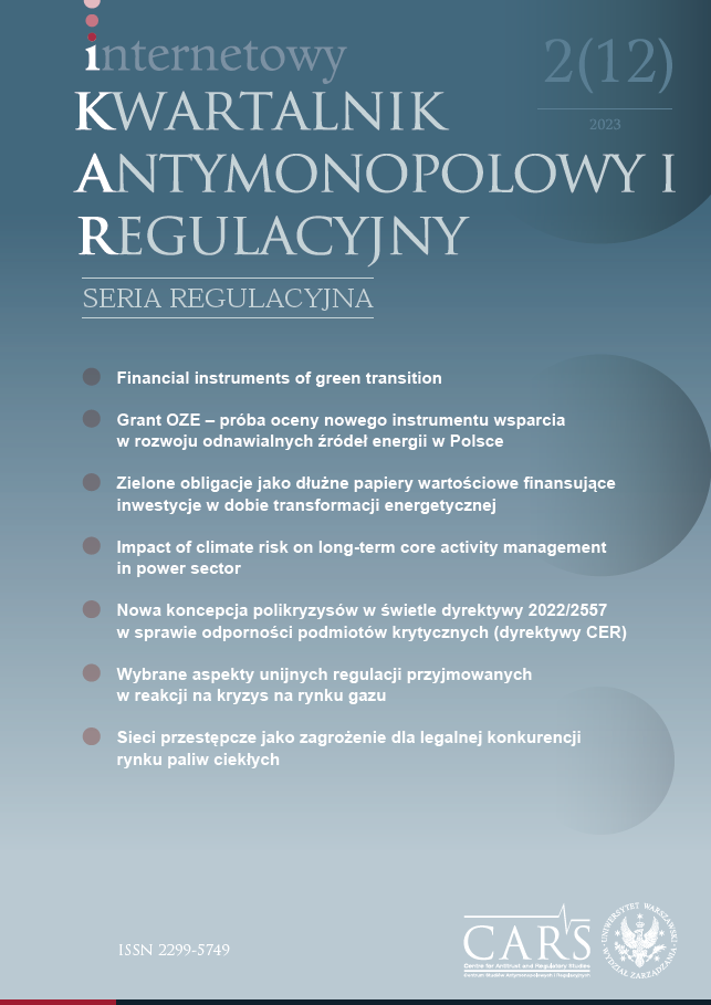 Grant OZE – próba oceny nowego instrumentu wsparcia
w rozwoju odnawialnych źródeł energii w Polsce