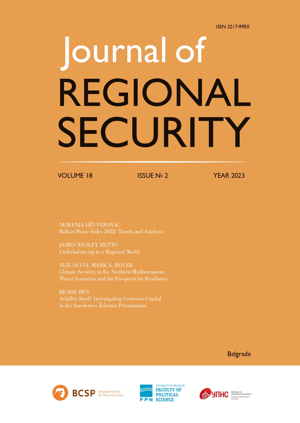 Underbalancing in a Regional World Cover Image