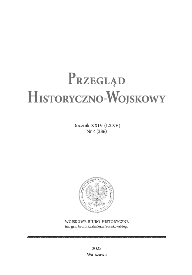 The Current State of Research regarding Operational Studies in the Polish Army between 1921–1939 Cover Image