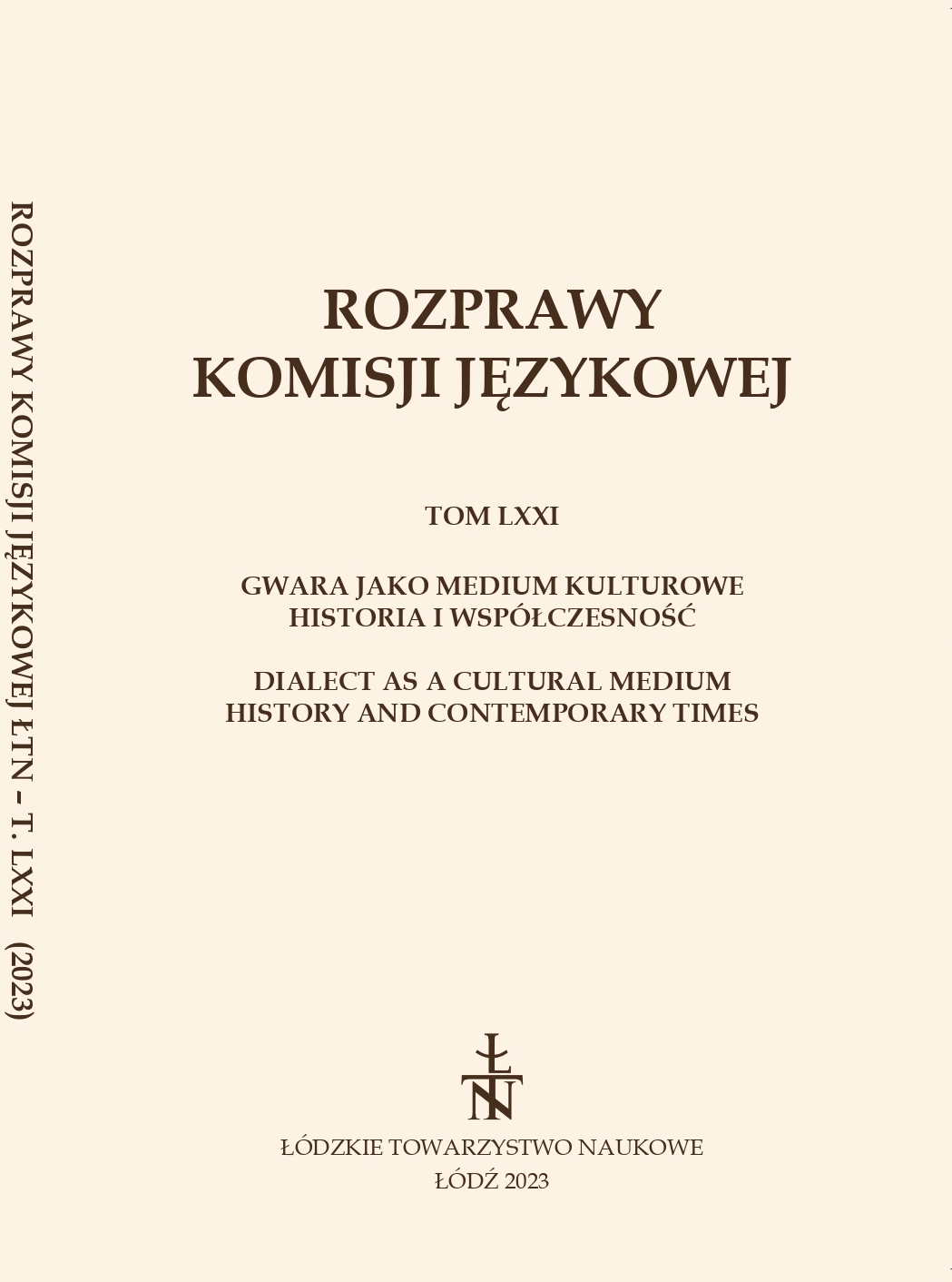 EXPONENTS OF DIALECT STYLIZATION IN MŁODOŚĆ JASIA KUNEFAŁA
BY STANISŁAW PIĘTAK Cover Image