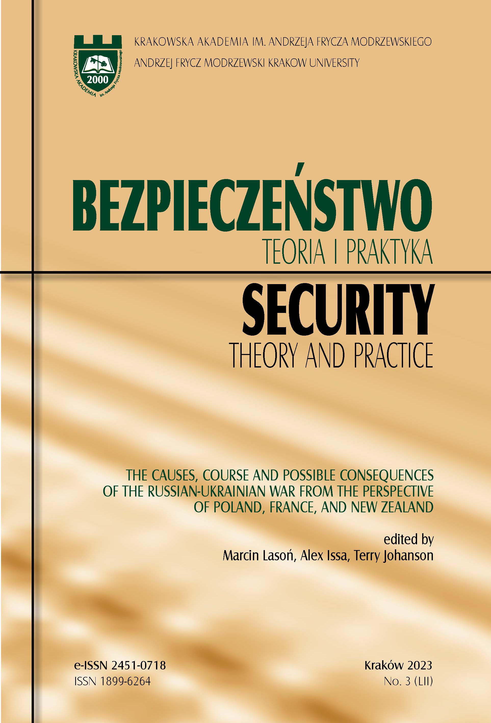 The conflict between Russia and Ukraine: The causes of the war, security studies and the formation of an epistemic community in Poland