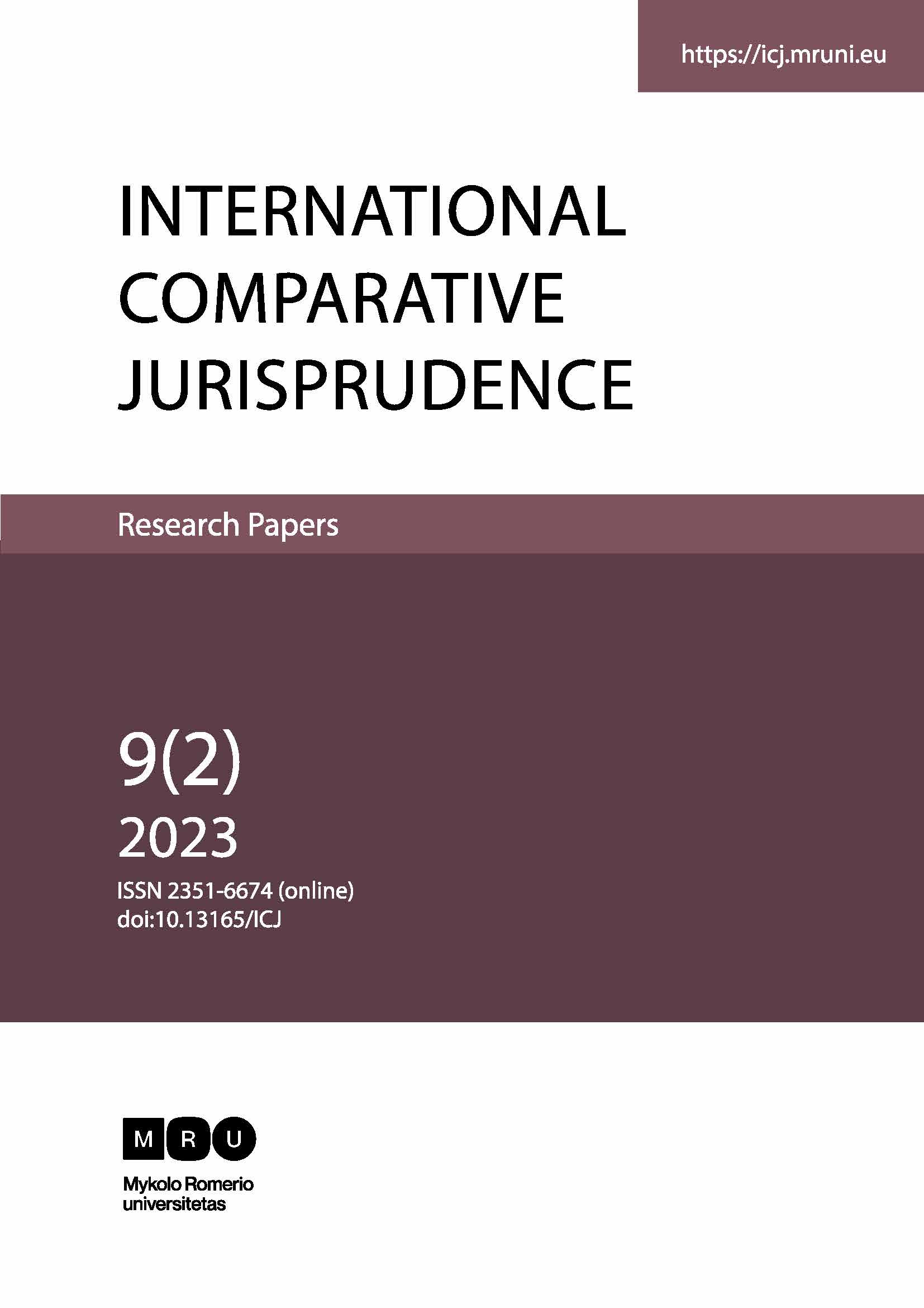 FREE, PRIOR, INFORMED CONSENT AS A LEGAL PRINCIPLE AND ITS LINK TO THE RIGHT TO FREEDOM OF CONSCIENCE Cover Image