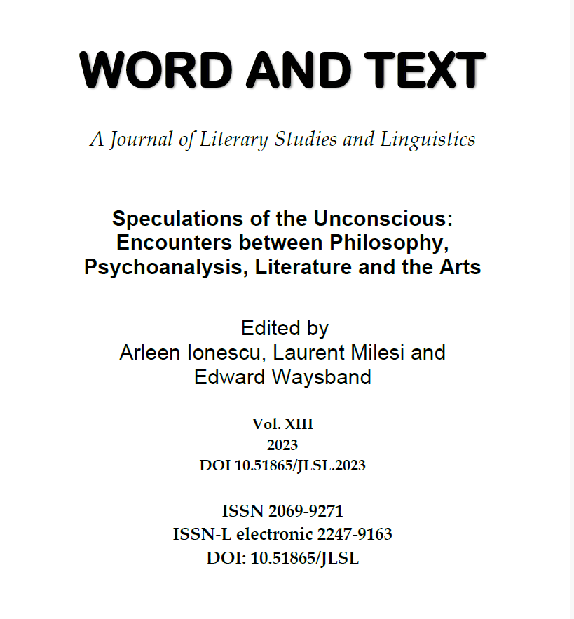 Introduction: Speculations of the Unconscious: Encounters between Philosophy, Psychoanalysis, Literature and the Arts Cover Image