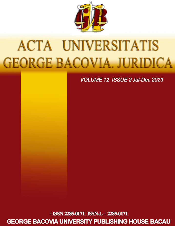 The Romanian constitutional establishment under the sign of the reforms carried out by Al. I. Cuza Cover Image