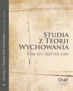 Kindergarten as an environment supporting the development of the child. Content analysis of Polish core curriculum of preschool education in the perspective of the concept of pedagogization as a facilitation of child development Cover Image