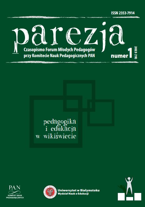 Pedagogika i edukacja w wikiświecie; o zmianie/zmianach
kultury edukacji w środowisku cyfrowym – jak je badać,
opisywać i interpretować
Sprawozdanie z XXXV Letniej Szkoły Młodych Pedagogów
im. Marii Dudzikowej