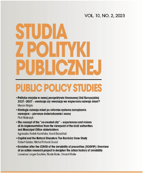 Municipal policy in the new European financial framework  2021–2027: evolution or revolution in supporting cities development? Cover Image